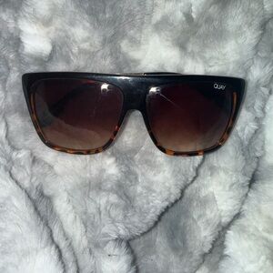 Quay Australia Tortoiseshell Frame Sunglasses with Brown Gradient Lenses